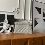 CHANEL 25S VANITY BAG 20 IN GREY CAVIAR LEATHER - Image 12