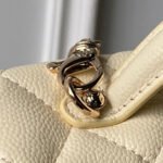 CHANEL 25S VANITY BAG 20 IN CREAMY BEIGE CAVIAR LEATHER - Image 13
