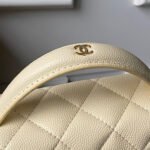 CHANEL 25S VANITY BAG 20 IN CREAMY BEIGE CAVIAR LEATHER - Image 14