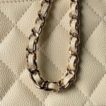 CHANEL 25S VANITY BAG 20 IN CREAMY BEIGE CAVIAR LEATHER - Image 7