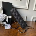 CHANEL 25S VANITY BAG 20 IN BLACK CAVIAR LEATHER - Image 5