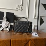CHANEL 25S VANITY BAG 20 IN BLACK CAVIAR LEATHER - Image 6