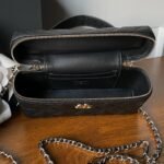 CHANEL 25S VANITY BAG 20 IN BLACK CAVIAR LEATHER - Image 8