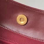 CHANEL 25S HOBO BAG 31 IN DARK RED SUEDE WITH GOLD HARDWARE - Image 8