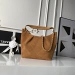 CHANEL 25S HOBO BAG 31 IN CARAMEL BROWN SUEDE WITH GOLD HARDWARE - Image 4