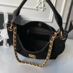 CHANEL 25S HOBO BAG 31 IN BLACK SUEDE WITH GOLD HARDWARE - Image 8