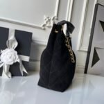 CHANEL 25S HOBO BAG 31 IN BLACK SUEDE WITH GOLD HARDWARE - Image 13