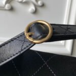 CHANEL 25S SHOULDER BAG 30 IN BLACK SUEDE WITH GOLD HARDWARE - Image 14