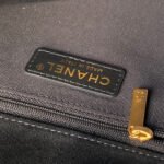 CHANEL 25S SHOULDER BAG 30 IN BLACK SUEDE WITH GOLD HARDWARE - Image 17