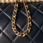 CHANEL 26S CROSSBODY BAG 20 IN BLACK LAMBSKIN - Image 7