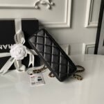 CHANEL 26S CROSSBODY BAG 20 IN BLACK LAMBSKIN - Image 14