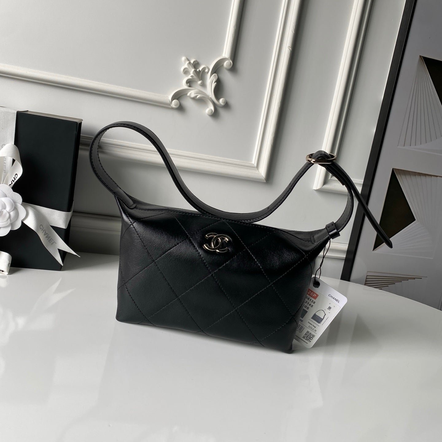img_70762a6f_20260207_i1770396376001_4513_0_3_jpg CHANEL 26S HOBO BAG 23 IN BLACK LAMBSKIN - Image 1