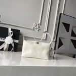CHANEL 26S HOBO BAG 23 IN WHITE LAMBSKIN - Image 10