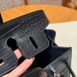 BIRKIN FAUBOURG TOUCH 20 IN NAVY BLUE CALFSKIN WITH SILVER HARDWARE - Image 16