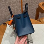 BIRKIN FAUBOURG TOUCH 20 IN NAVY BLUE CALFSKIN WITH SILVER HARDWARE - Image 13