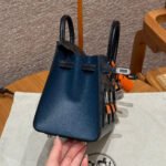 BIRKIN FAUBOURG TOUCH 20 IN NAVY BLUE CALFSKIN WITH SILVER HARDWARE - Image 11