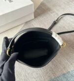 BUCKET MINI 13.5 TRIOMPHE BLACK IN SMOOTH CALFSKIN - Image 14