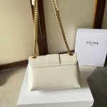 MEDIUM CELINE VICTOIRE BAG 23 IN SOFT YELLOW CALFSKIN - Image 10