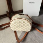 MEDIUM FOLCO BACKPACK 32 IN WHITE TRIOMPHE CANVAS - Image 13