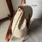 MEDIUM FOLCO BACKPACK 32 IN WHITE TRIOMPHE CANVAS - Image 15