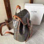 MEDIUM FOLCO BACKPACK 32 IN BLACK TRIOMPHE CANVAS - Image 7