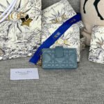 LADY JASMINE CARD HOLDER 10 IN SLATE GREY QUILTED PATENT CALFSKIN - Image 10
