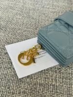 LADY JASMINE CARD HOLDER 10 IN SLATE GREY QUILTED PATENT CALFSKIN - Image 18