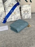 MINI LADY GARDENIA WALLET 11 IN SLATE GREY QUILTED CALFSKIN - Image 11