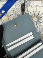 MINI LADY GARDENIA WALLET 11 IN SLATE GREY QUILTED CALFSKIN - Image 3
