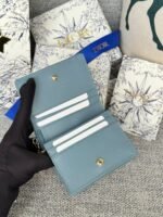 MINI LADY GARDENIA WALLET 11 IN SLATE GREY QUILTED CALFSKIN - Image 18