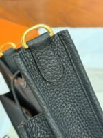 HM 26S EVELYNE BAG 23MM IN BLACK GRAINED CALFSKIN - Image 17