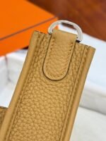 HM 26S EVELYNE BAG 23MM IN GOLDEN BROWN GRAINED CALFSKIN - Image 9