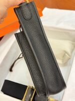 HM 26S EVELYNE BAG 23MM IN BLACK GRAINED CALFSKIN - Image 8