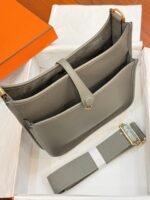 HM 26S EVELYNE BAG 23MM IN GRAY GRAINED CALFSKIN - Image 4