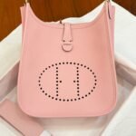HM 26S EVELYNE BAG 23MM IN PINK GRAINED CALFSKIN