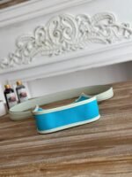 MINI NEO 17 EVELYNE BAG IN SKY BLUE CANVAS AND WHITE CALFSKIN - Image 14