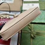 JACKIE NOTTE MINI BAG 19 IN BEIGE CRACKED LACQUER CALFSKIN GOLD HARDWARE - Image 13