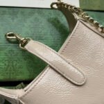 JACKIE NOTTE MINI BAG 19 IN BEIGE CRACKED LACQUER CALFSKIN GOLD HARDWARE - Image 16