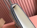 DIONYSUS LAGRE SHOULDER BAG 42 IN OFF WHITE GLOSSY LAMBSKIN - Image 4