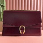 DIONYSUS LAGRE SHOULDER BAG 42 IN ROSSO ANCORA RED GG GLOSSY LAMBSKIN - Image 10