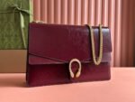 DIONYSUS LAGRE SHOULDER BAG 42 IN ROSSO ANCORA RED GG GLOSSY LAMBSKIN - Image 2