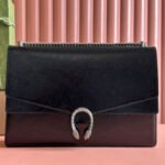 DIONYSUS LAGRE SHOULDER BAG 42 IN BLACK GG GLOSSY LAMBSKIN - Image 10