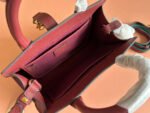 SMALL JACKIE TOTE 24 IN BURGUNDY LAMBSKIN - Image 12