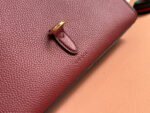 SMALL JACKIE TOTE 24 IN BURGUNDY LAMBSKIN - Image 2