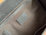 JACKIE SMALL TOTE BAG 24 IN BLACK CALFSKIN GOLD HARDWARE - Image 3