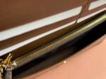 HORSEBIT 1955 WALLET IN BEIGE EBONY CANVAS MIX BROWN CALFSKIN GOLD CHAIN - Image 7
