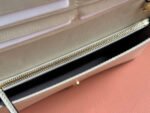 HORSEBIT 1955 WALLET IN BEIGE EBONY CANVAS MIX WHITE CALFSKIN GOLD CHAIN - Image 16