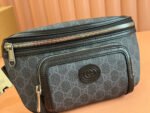OPHIDIA BELT BAG 28 IN DARK GREY GG CALFSKIN - Image 2