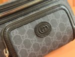OPHIDIA BELT BAG 28 IN DARK GREY GG CALFSKIN - Image 15