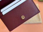 HORSEBIT 1955 CARD CASE WALLET 11 IN BEIGE DARK BROWN NEW GG AND ROSSO ANCORA RED CALFSKIN - Image 5